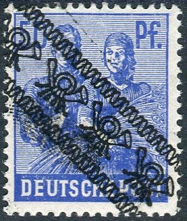 1948 POSTHORN OVERPRINT (024218)
