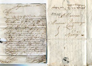 18th CENTURY MAIL FORWARDING AT STRASBOURG