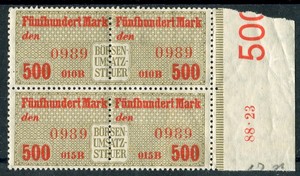 1923 INFLATION BORSEN (025012)