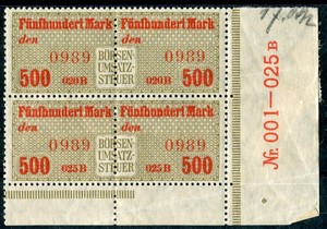 1923 INFLATION BORSEN (025013)
