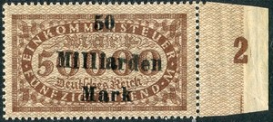 1923 INFLATION EINKOMMENSTEUER (025009)