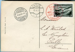 LIECHTENSTEIN 1931 ZEPPELIN (024231)